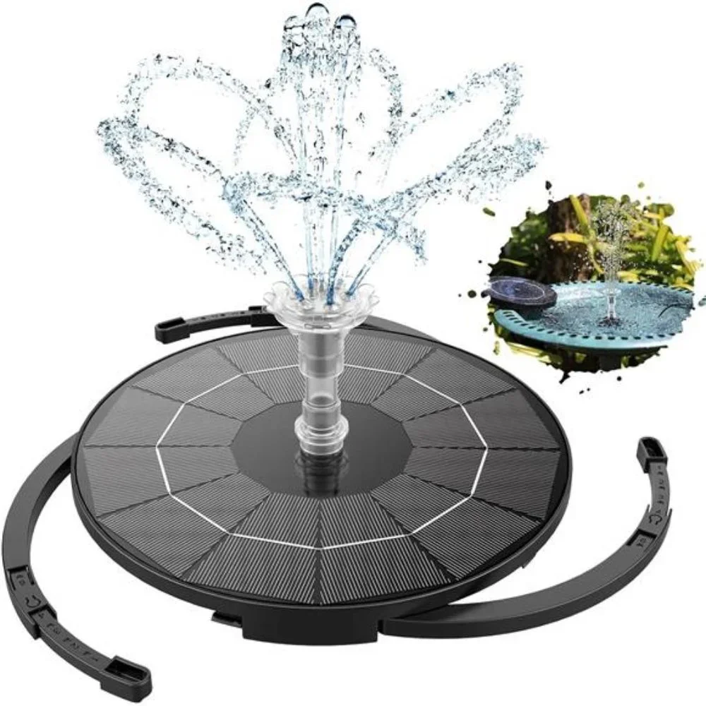 3.5W Solar Fountain Pump for Water Feature Outdoor DIY Solar Bird Bath Fountain